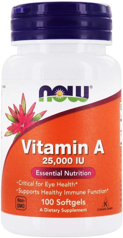 NOW Foods - Vitamina A 25000 UI - 100 Softgels