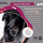 XCEL Taurina para Perros 1000 mg con L-Carnitina, Comprimidos Ranurados (250 mg por sección)