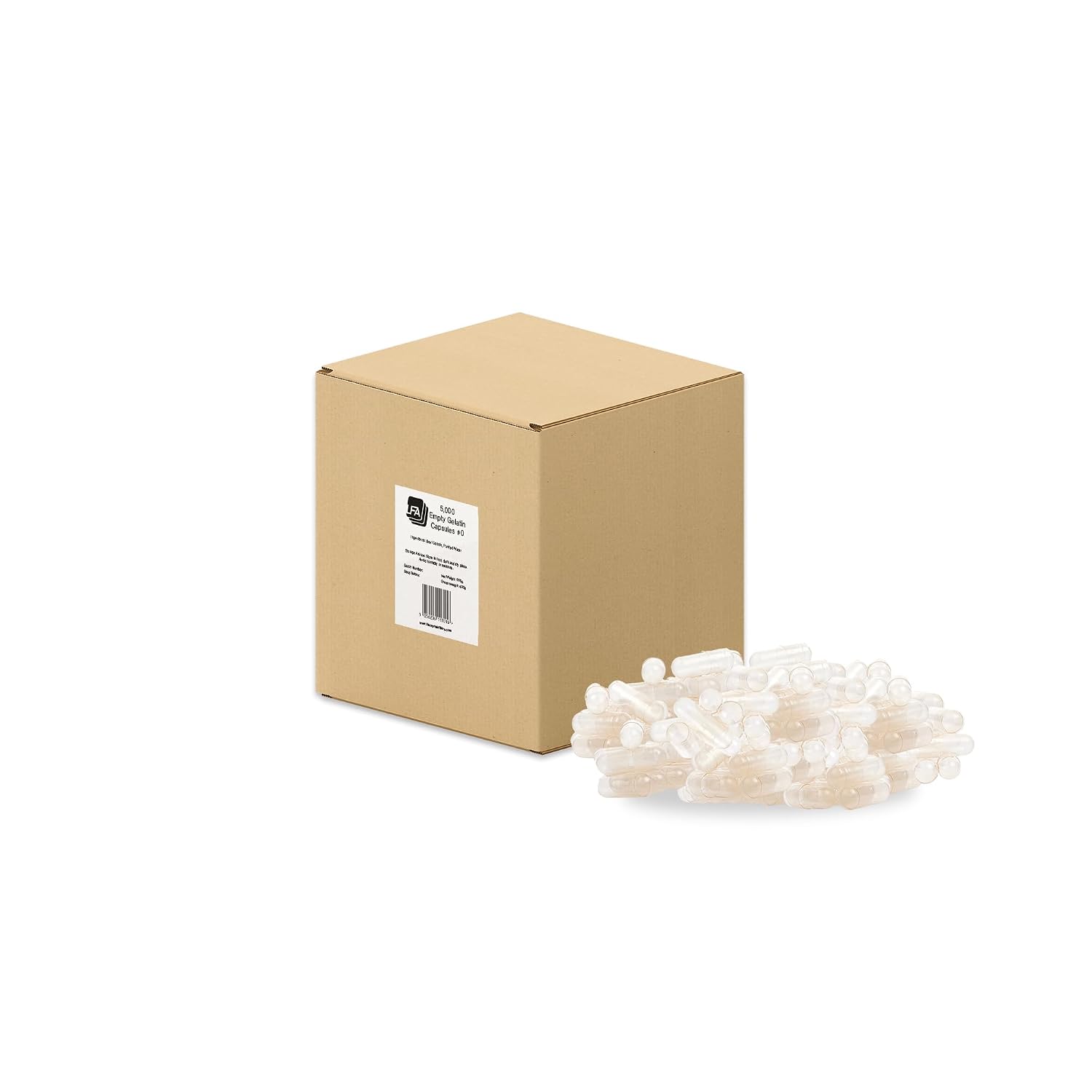 Cápsulas Vacías Tamaño 0 - 5000 Unidades - Gelatina de Vaca Halal - LFA Tablet Presses