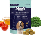 Masticables Probióticos para Perros Moe's – Sabor Calabaza, 90 unidades