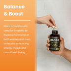 NutraChamps Maca Root Orgánica 2100mg, 180 Cápsulas, Mezcla de Maca Negra, Roja y Amarilla