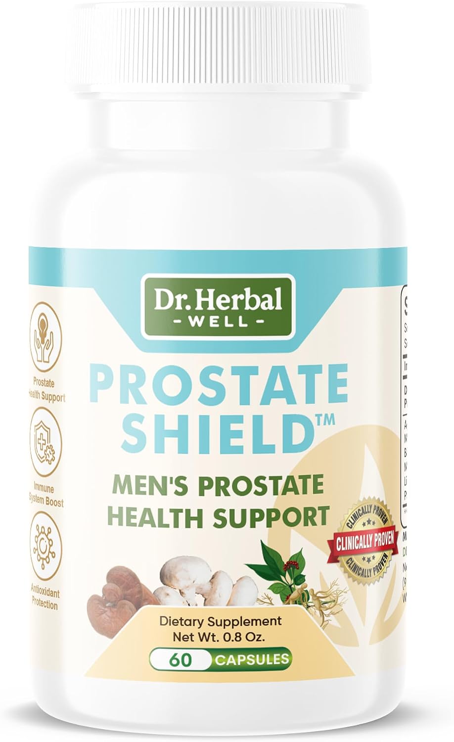 Prostate Shield – Apoyo Prostático 100% Natural, Sin Vitaminas ni Minerales Añadidos