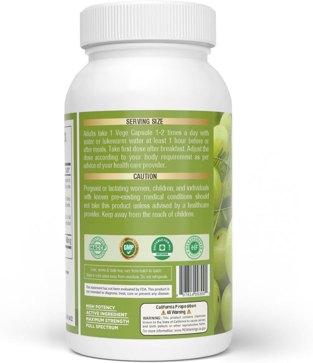 Herbsforever Amla (Grosella India) – 60 Cápsulas Veganas de 950mg