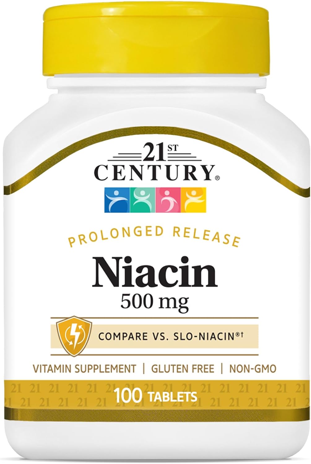 21st Century Niacina 500 mg Comprimidos de Liberación Prolongada, 100 unidades