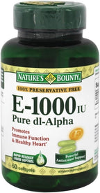 Nature's Bounty Vitamina E 1000 UI Cápsulas Blandas - 60 Cápsulas (Paquete de 2)