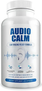 Audio Calm - Alivio para el Zumbido de Oídos - Suplemento para la Salud Auditiva - 60 Cápsulas