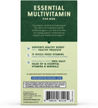 EarthFirst Organic Men’s Multi Once Daily - Multivitamínico Completo con 19 Vitaminas y Minerales, Vegano, No-GMO, 60 Comprimidos