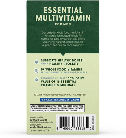 EarthFirst Organic Men’s Multi Once Daily - – Vitamina C: Favorece la formación de colágeno para el funcionamiento – Image 8