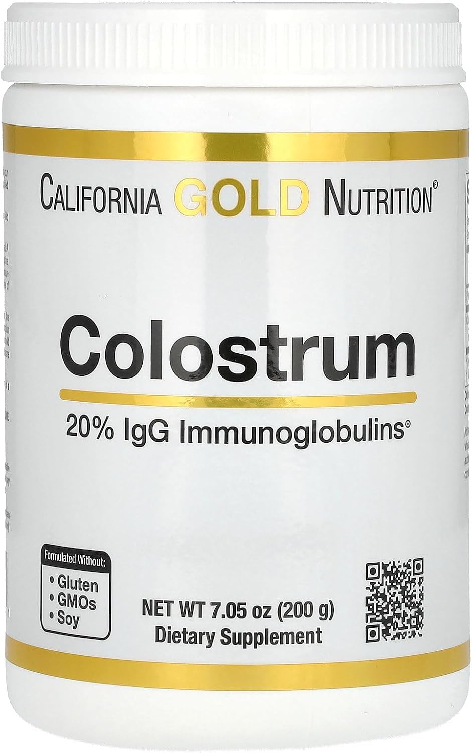 California Gold Nutrition Bovine Colostrum, 200 g