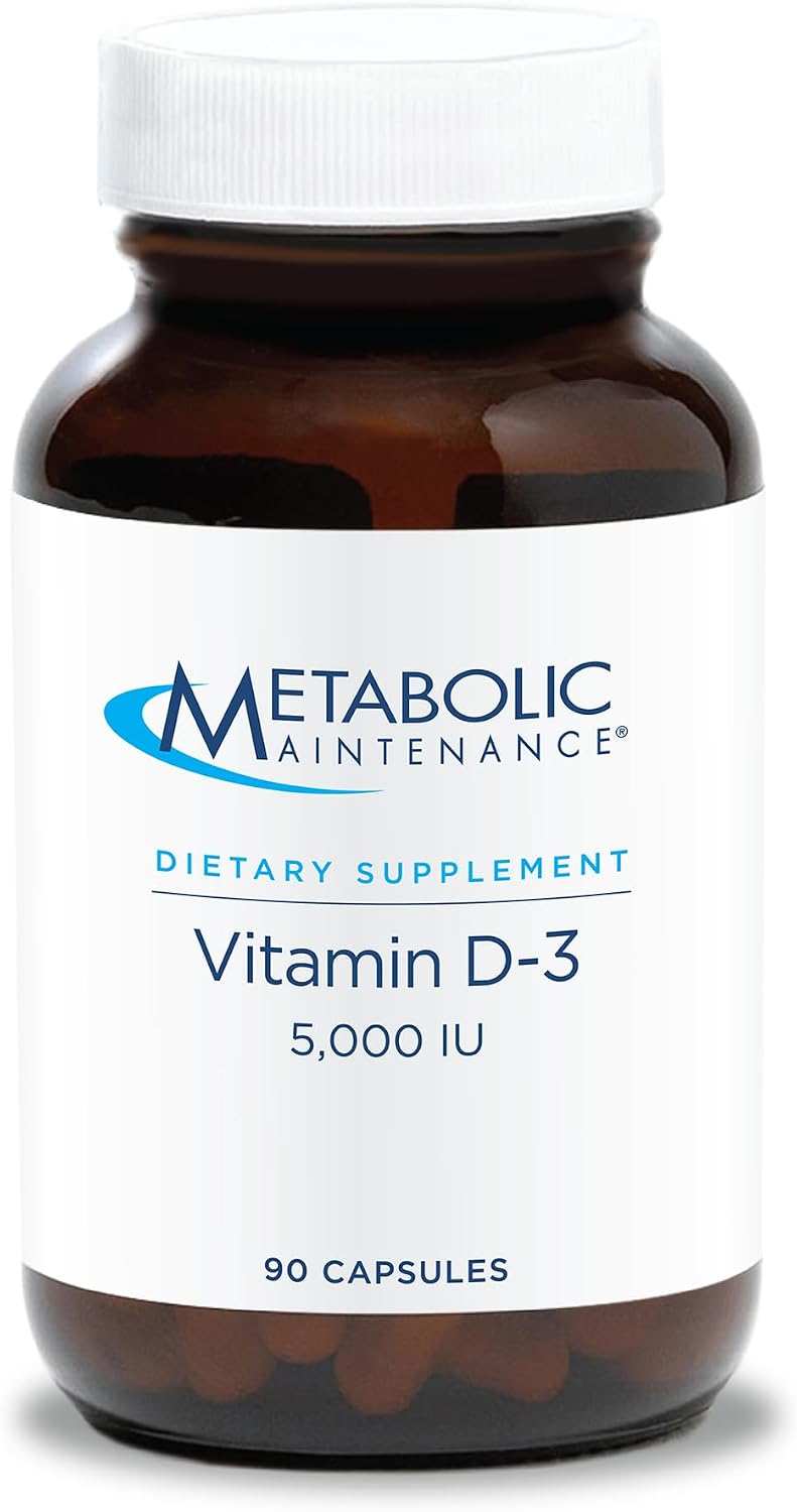 Metabolic Maintenance Vitamina D3 5000 UI - 125 mcg - 90 Softgels