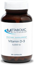 Metabolic Maintenance Vitamina D3 5000 UI - 125 mcg - 90 Softgels