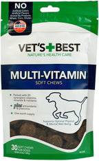 Vet's Best Multivitamínico en Masticables Blandos para Perros - Suministro para 30 Días