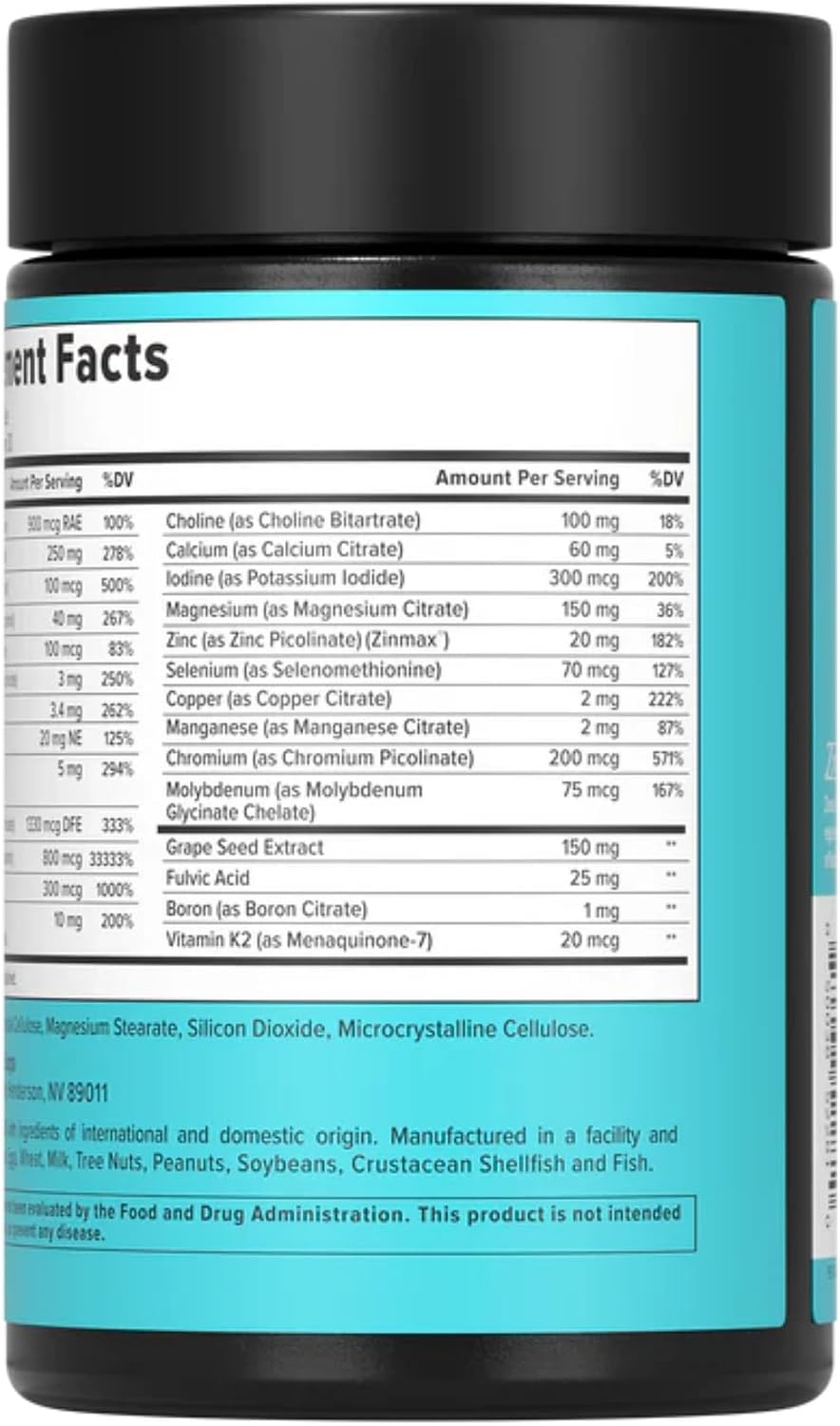 Inno Bio-Methyl Multi - Multivitamínico Metilado con Magnesio, Folato, Zinc y Vitaminas