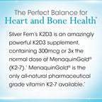 Silver Fern Vitamina D3 y K2 (MK-7) - Suplemento Natural - 60 Cápsulas (2 Envases)