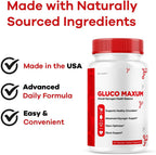 (2 Paquete) GlucoMaxum Cápsulas – Suplemento Premium Fórmula Oficial, Apoyo Avanzado para Hábitos Saludables, Ingredientes Naturales, 120 Cápsulas para 2 Meses