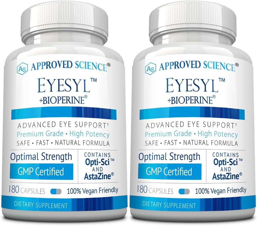 Approved Science EyeSyl – Suplemento Ocular con Luteína, Zeaxantina y Taurina (60 Cápsulas)