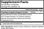 IDEAL PERFORMANCE Cognigence Focus - Suplemento Nootrópico para Memoria y Concentración (120 Cápsulas)