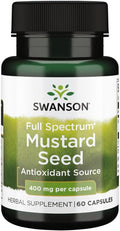 Swanson Full Spectrum Semilla de Mostaza 400 mg 60 Cápsulas