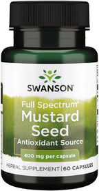 Swanson Full Spectrum Semilla de Mostaza 400 mg 60 Cápsulas