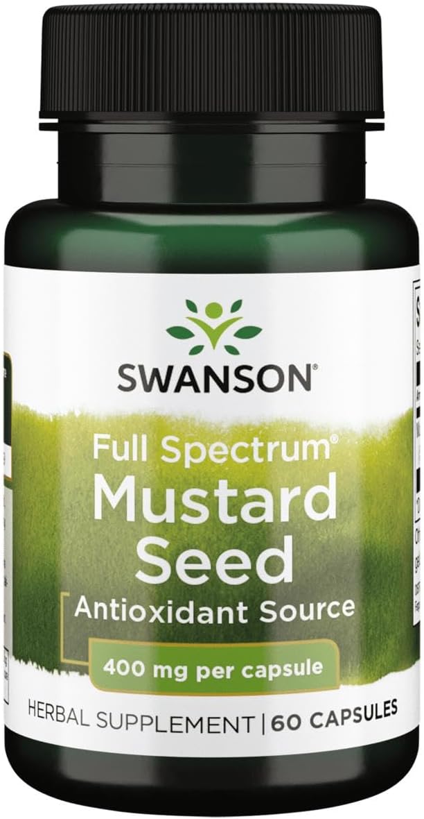 Swanson Full Spectrum Semilla de Mostaza 400 mg 60 Cápsulas