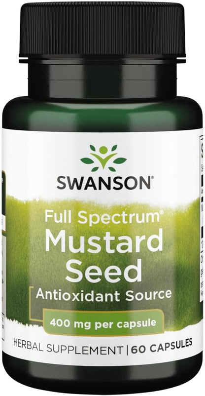 Swanson Full Spectrum Semilla de Mostaza 400 mg - 60 Cápsulas (Pack de 2) – Image 2