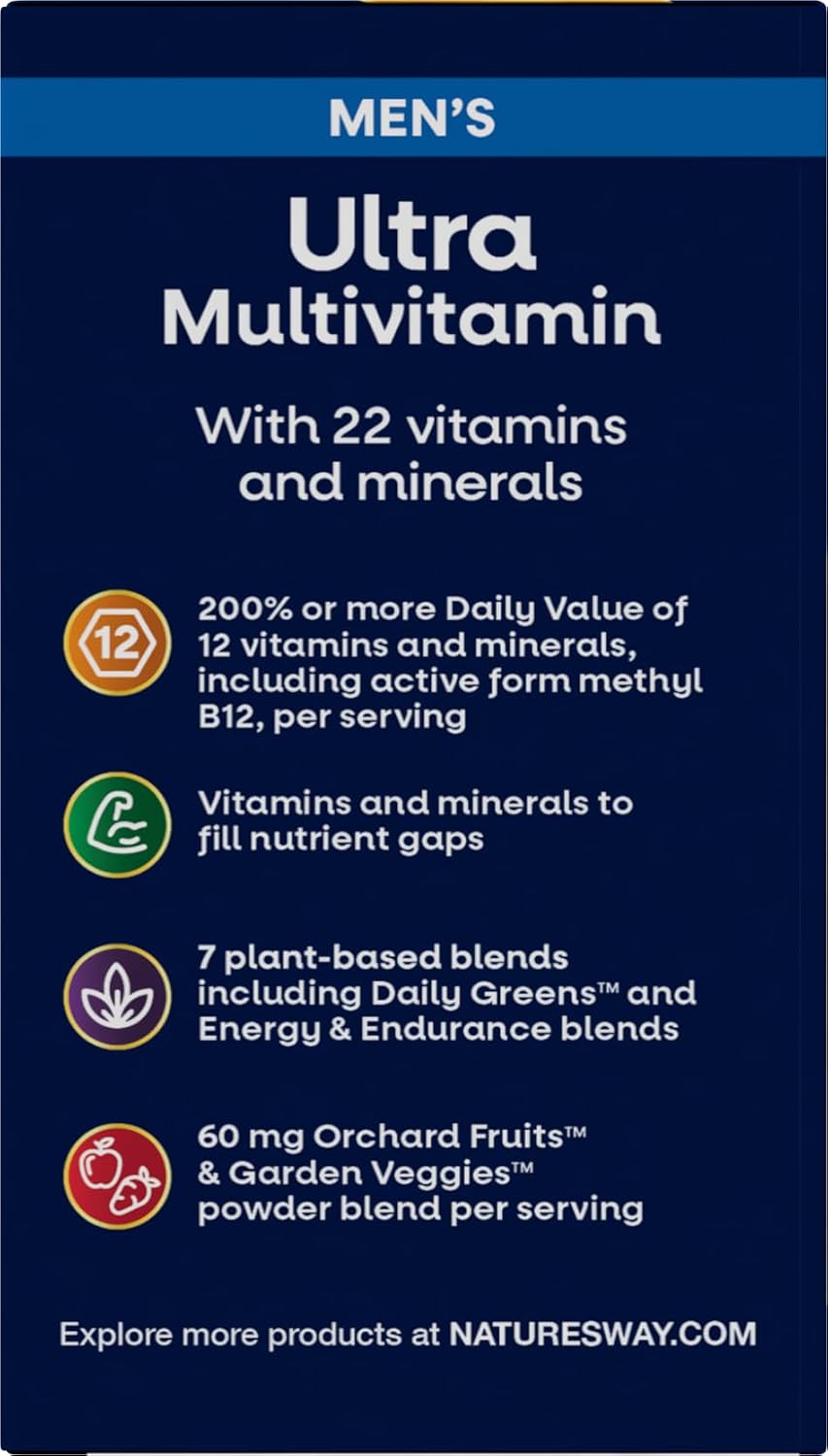 Nature's Way Alive! Men's Once Daily Ultra Potency Multivitamin, 60 Tablets