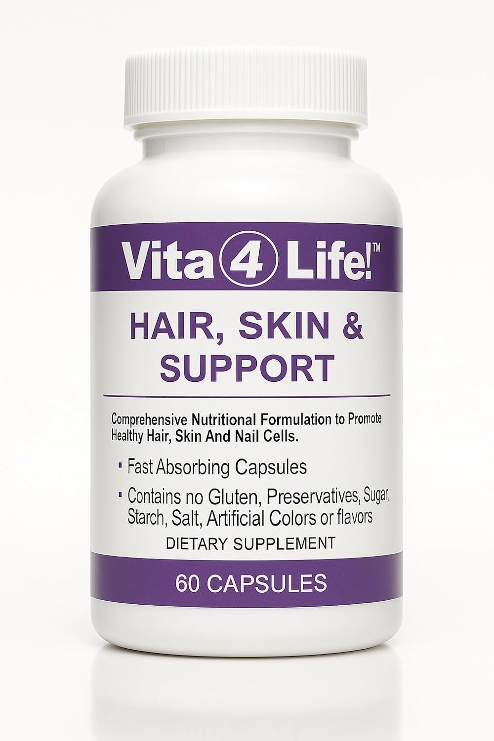 Vita4Life Biotin 1500mcg + MSM Hair, Skin & Nail Support