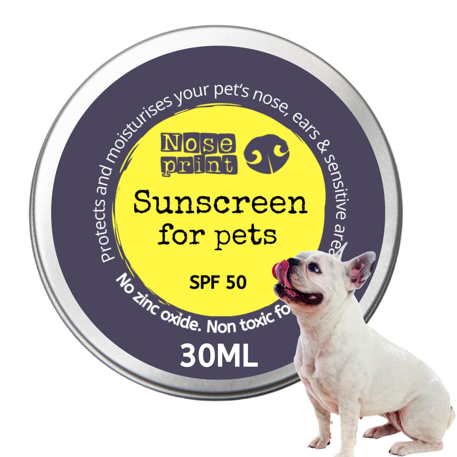 Noseprint SPF 50 Bálsamo de Protección Solar para Mascotas 30 ml en Lata