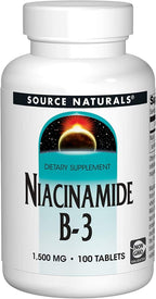 Source Naturals Niacinamida 1500 mg, 100 comprimidos (Paquete de 2)