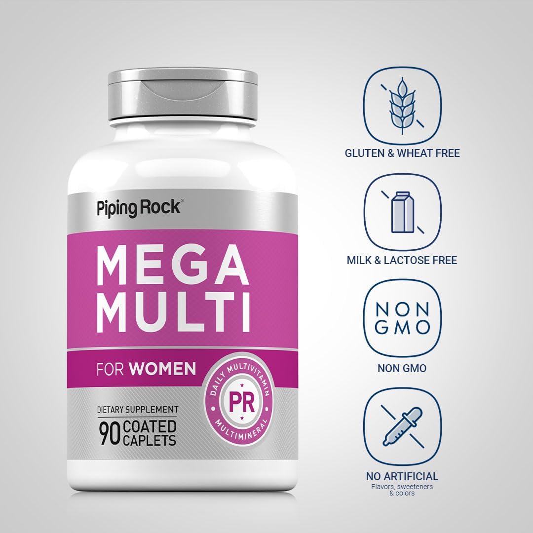 Piping Rock Multivitamínico para Mujeres, 90 Comprimidos