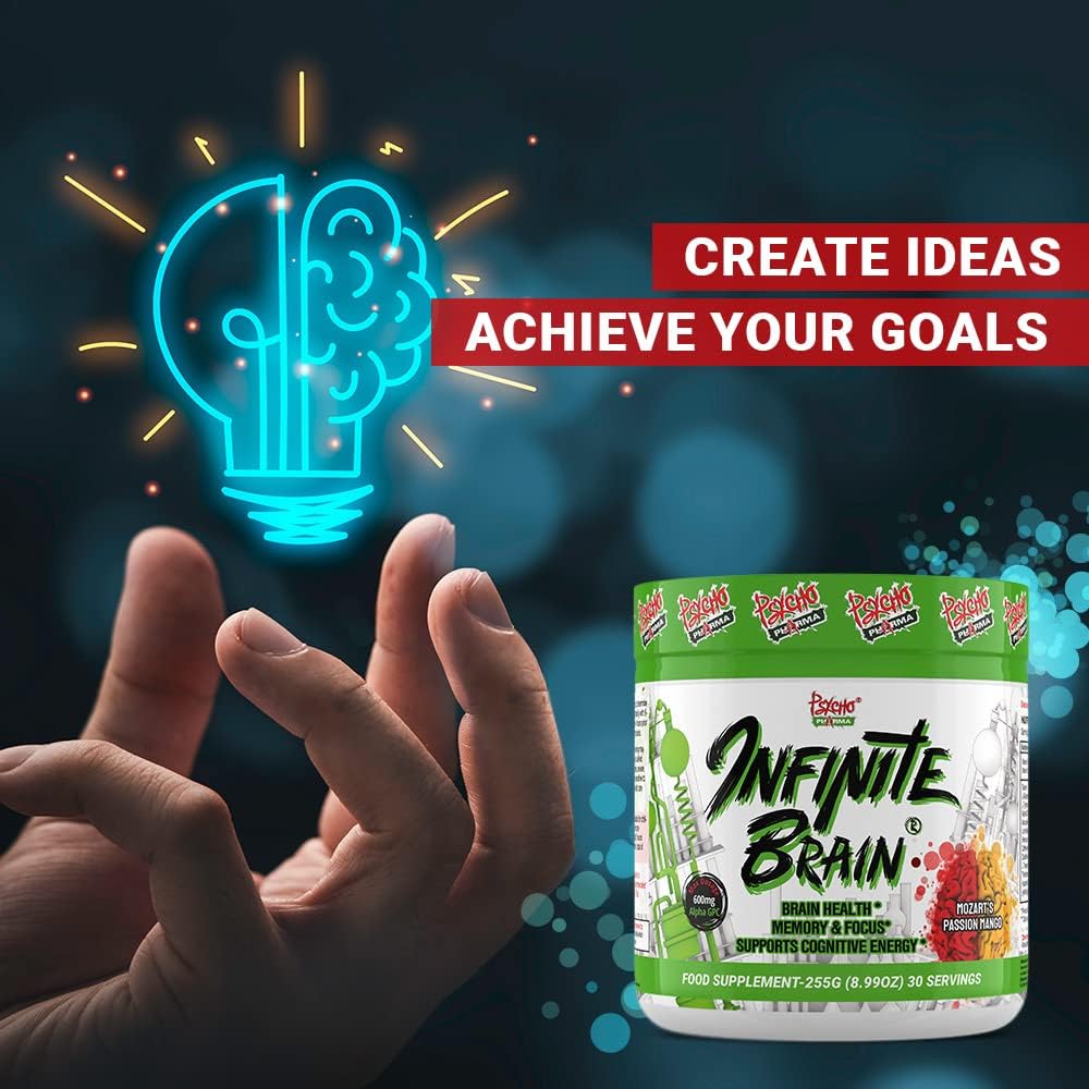 Psycho Pharma Infinite Brain Nootropic Game Changer Compete Win (Plato's Lemon Punch, 30 porciones)