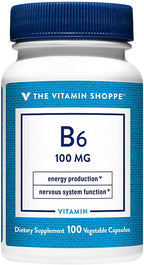 Vitamin B6 100mg – Energy and Metabolism | 100 Vegetarian Capsules