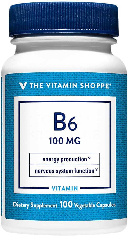Vitamin B6 100mg – Energy and Metabolism | 100 Vegetarian Capsules