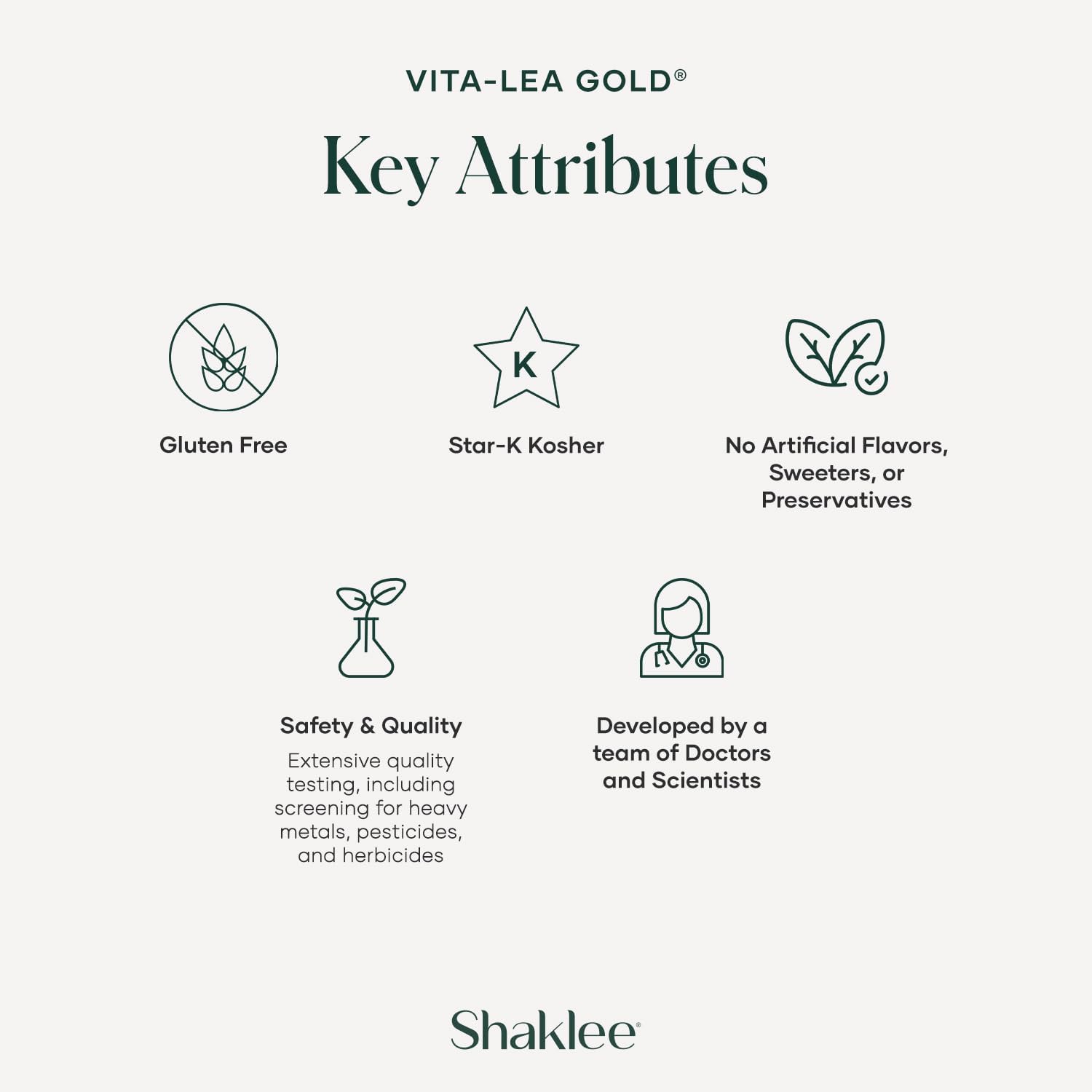 Vita-Lea Gold con Vitamina K para Adultos Mayores de 50 - Fórmula Multivitamínica de Alta Potencia - 120 Comprimidos