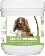 Healthy Breeds Multi-Essentials Powder for Dogs - Suplemento de Vitaminas, Minerales y Antioxidantes - 227 g