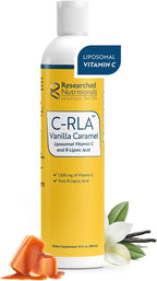 Researched Nutritionals C-RLA - Vitamina C Liposomal con Ácido R-Lipoico, Sabor Menta (295 ml)