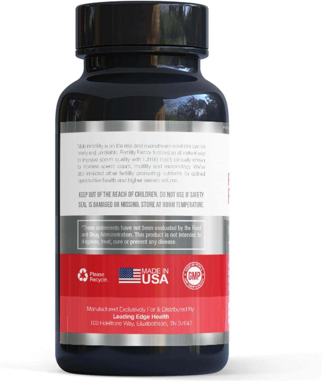 VigRX Fertility Factor 5 para Hombres - Suplemento de Salud Reproductiva con Tongkat Ali LJ100, Panax Ginseng, Zinc y Selenio - 30 Cápsulas