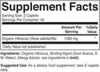 Brieofood Hibisco Orgánico 1500mg, 90 Comprimidos Vegetarianos