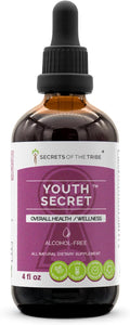 Secrets of the Tribe - Youth Secret, Gotas de Extracto Líquido Herbal sin Alcohol (118 ml)