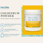 PERCOBA Calostro Bovino en Polvo – Apoyo Intestinal, Inmunidad y Recuperación Muscular – 3 g por Dosis – 83 Dosis – Sin Sabor