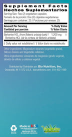 Bio Nutrition Advanced Berberine - 50 Cápsulas Vegetarianas - 1200 mg por Ración