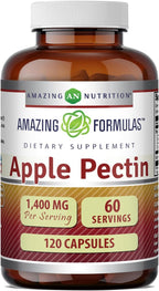 Amazing Formulas Pectina de Manzana 1400 mg | 120 Cápsulas