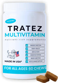 TRATEZ Multivitamínico para Perros 25-en-1 - Chews Blandos con Vitaminas y Minerales Esenciales, 60 Unidades