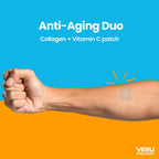 Veru Wellness Anti Aging Duo Lifestyle Patches Collagen C – Parches Autoadhesivos de Colágeno y Vitamina C, Liberación Prolongada 8-10 Horas (Suministro para 60 Días)