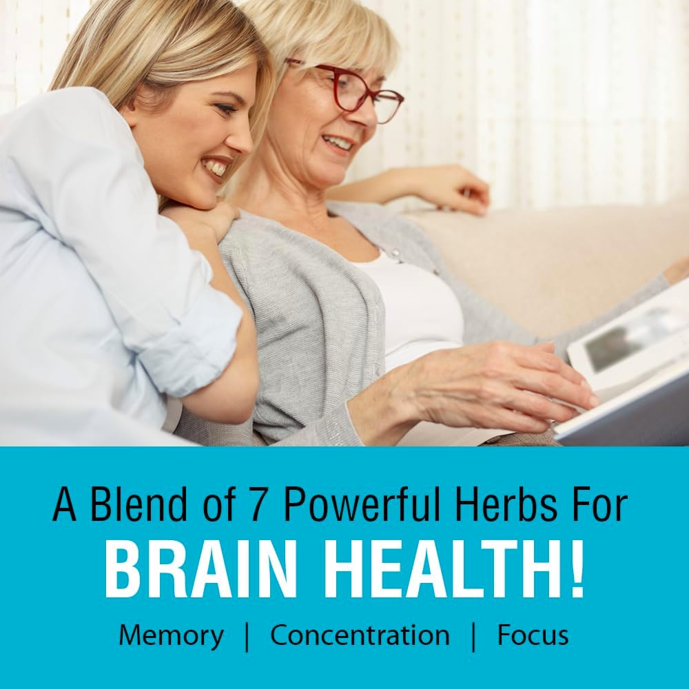 SOLARAY Memory Blend SP-30 - Mezcla Herbal con Sales Celulares para Apoyar Memoria, Concentración y Enfoque | Vegano, No-GMO | 100 Cápsulas Vegetales (50 Dosis)