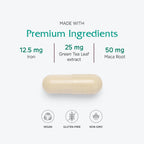 Vitanica FemTeen Symmetry - Multivitamínico Mineral con Té Verde para Adolescentes - Apoyo Antioxidante, Inmune y Reproductivo con Luteína y Licopeno - Vegano - 120 Cápsulas