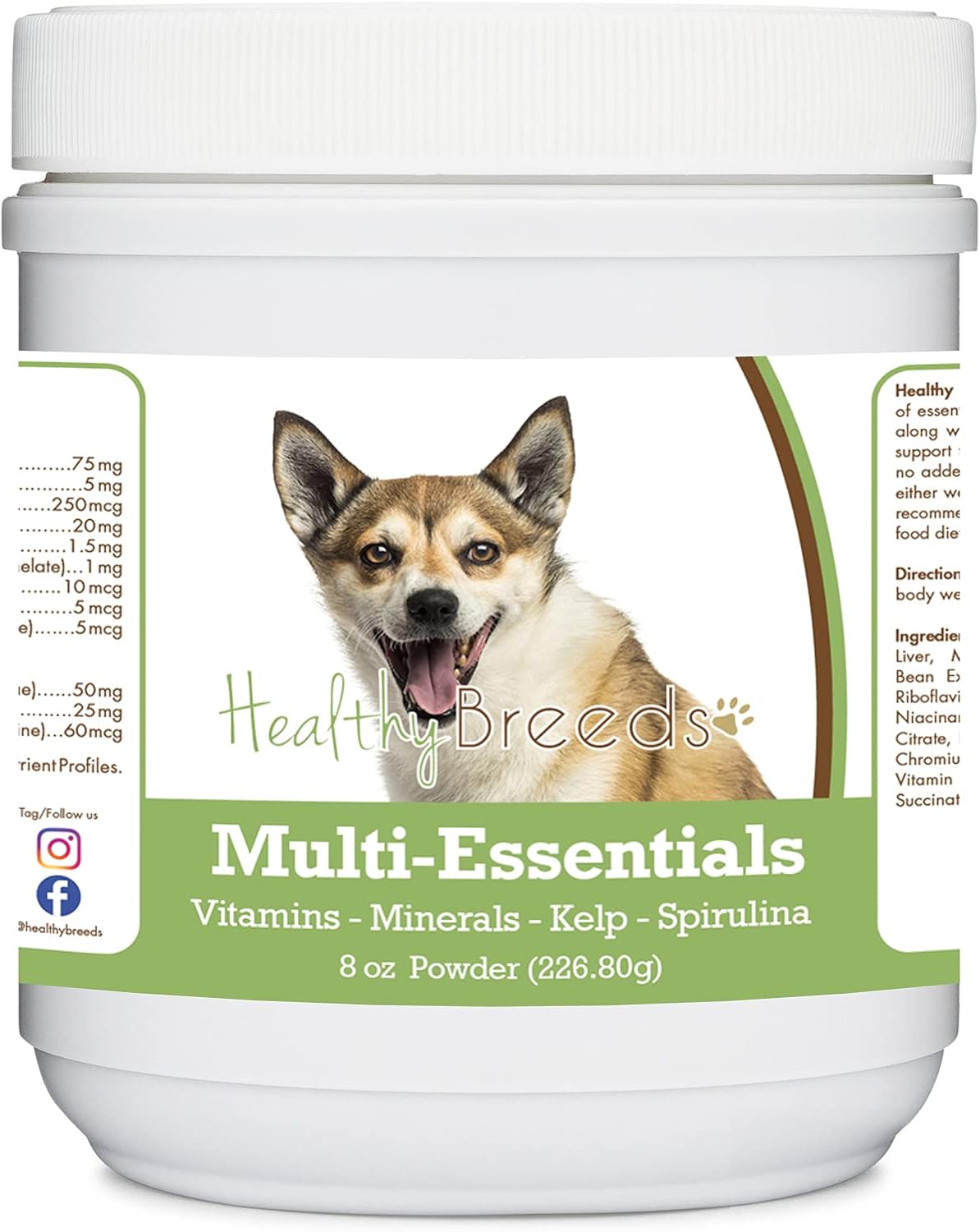 Healthy Breeds Norwegian Lundehund Multi-Essentials en polvo para perros - 226 g