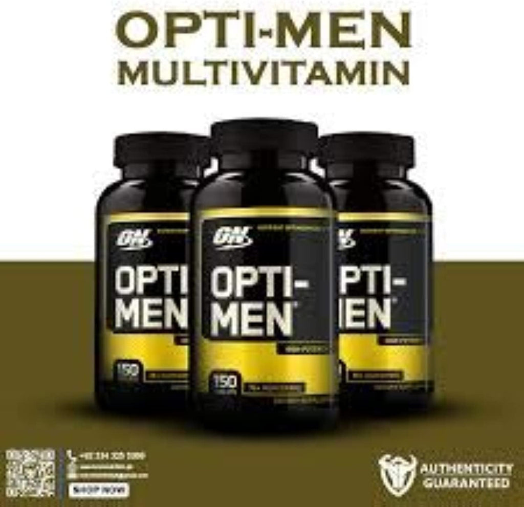 Optimum Nutrition Opti-Men, Suplemento Multivitamínico para Hombres, 150 Comprimidos