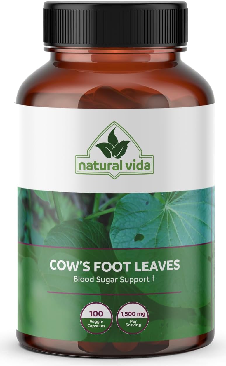Natural Vida Pata de Vaca – Hojas de Pata de Vaca – 100 Cápsulas Vegetales – 1500mg por Dosis