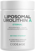 Codeage Liposomal Urolithin A 500mg con Resveratrol, Betaina y CoQ10 - 60 Cápsulas